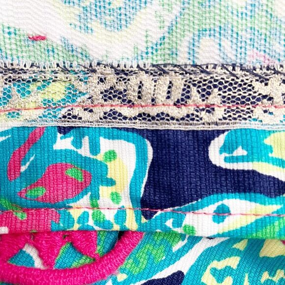 Lilly Pulitzer Tate Mini Skirt in Bright Navy & Pink Trunk Show Women’s Size 8 - Picture 7 of 12